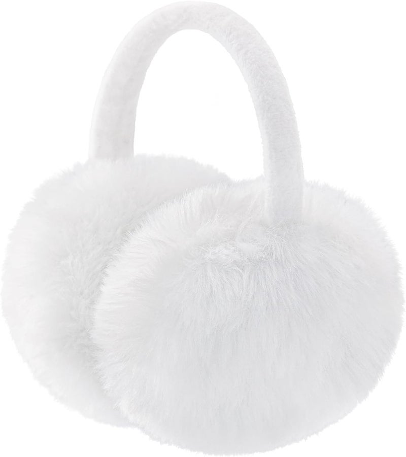 FSTEOE Winter Ear Muffs Women Warm Earmuff Girls Ear Warmers Soft Plush Outdoor Adjustable Ear Cover - Image 1